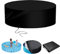 Opaltool Couverture de Piscine pour Chien, Housse de Piscine Noire pour Enfants, Bâche Protection pour Piscine Ronde pour Chats Chiens Animaux de Compagnie Enfants Intérieur Extérieur