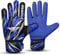 TOROGA Football Goalkeeper Gloves For Boys kids Children Youth Soccer Goalie Glove with Super Grip Palms (Blue, 3)