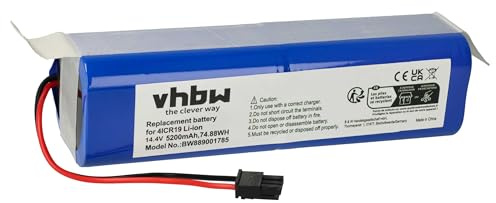 vhbw 1x Akku Ersatz für Eufy PA61 für Saugroboter (5200 mAh, 14,4 V, Li-Ion)