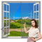 Magnet Fly Screen Window 60x90cm Grey Heavy Duty Bug Mesh Curtain-with Full Frame Magic Tape-Without Drilling Top-to-Bottom Seal Automatically-for Balcony Children's Room