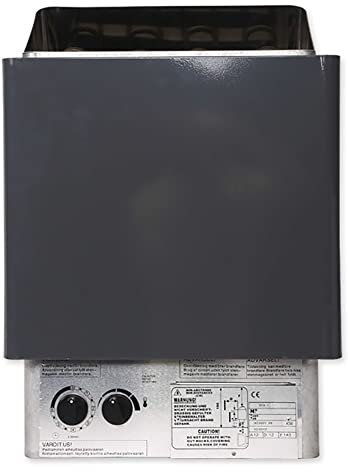 ATJOGWIN Stufa elettrica per Sauna 3-9KW Sauna Heater a Secco da 380 V con Controller Interno per 2-13 m³ casa Hotel Spa Doccia Bagno(6KW)