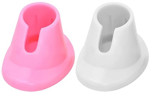 Nail Polish Bottle Holder 2Pcs Soft Silicone Nail Polish Holder, Anti-Spill Nail Polish Stand, Tilted Nail Art Organizer Display Manicure Tools for Salon, Finger Nail Polish Holder