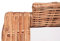 HETFTJN Dining Lounge Outdoor Lounge Sofa Outdoor Big Sofa Lounge Sessel Outdoor - 3-Sitzer Gartensofa Natürliches Rattan für Balkon Garten Schwimmbad Terrasse
