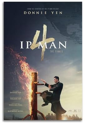 MHUYGGU Ip Man-Poster, dekoratives Leinwand-Poster, Wandkunst, Dekor, Wohnen, moderne Familienschlafzimmer-Dekoration, Poster, 30 x 45 cm, ungerahmter Stil
