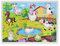 Holzpuzzle, Holz Puzzle,Puzzle ab 1 Jahr, 2 3 Jahre,Steckpuzzle Waldtiere aus Holz,Holzspielzeug mit Tieren vom Bauernhof,Holzspielzeug ab 1 Jahr 2 3 Jahre,Kinderpuzzle Holzpuzzle