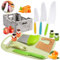 BAISHUWU Enfants Couteau de Cuisine, 13 Pièces Set de Couteaux pour Enfants, Couteau Montessori Enfants, Couteau Enfant, Couteaux de Cuisine pour Enfants, Kit Couteau Sécurité de Cuisine pour Enfants