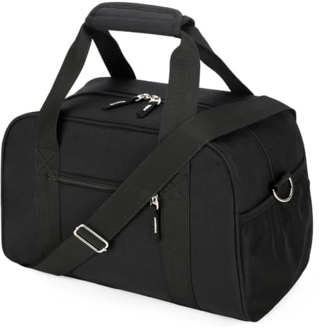 SeaRock 14 inch Small Gym Bag for Men & Women, Mini Duffle Bag for Travel Sports, Lightweight Carry On Duffel Bag, Black