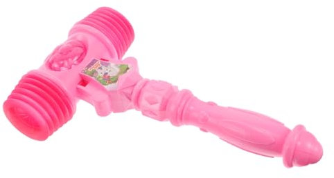 Kisangel Lufthammer- Bildungsspielzeug Kinderhämmer -hämmer- Mit Quietschenden Hämmern Quietschende Hämmer Lehrreich Clown-Hammer Plastik Rosy