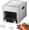 Parrilla de asador interior comercial, horno de filete eléctrico con un temporizador de 10 minutos y 800 ℃/1472 ℉ Control de temperatura, parrilla de mesa multifuncional con bandeja parrilla A
