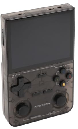 CHICIRIS Console de Jeu Portable Open Source Double Joystick Portable Retro Gaming Console 3,5 Pouces Écran pour Les Joueurs AbsScreen (Black)