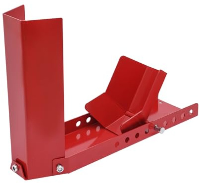 Motorradständer für 8-24 Vorderrad, Hinterrad Transportständer 14,5cm Reifenbreite, Montageständer, max Gewichtskapazität 500Kg, Einstellbare Motorradwippe aus Stahl, Radhalterung Motorrad (Rot)