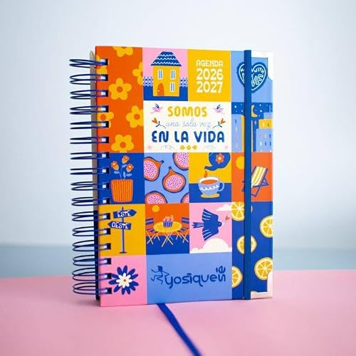 YOSIQUESE Somos una sola vez en la vida | Agenda escolar solidaria 26/27 diaria | Productos y regalos solidarios hechos por personas con discapacidad