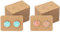 G2PLUS 200 Stück Klein Ohrring Displaykarten - Ohrringkarten Kraftpapier -2.8x4CM Earrings Kartenhalter für Ohrstecker und Ohrringe(Braun)