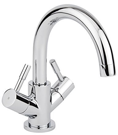 Milano Mirage Modern Mono Bathroom Basin Mixer Tap Swivel Spout - Chrome