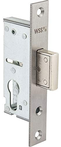 WSS Riegel-Schloss | Dornmaß 27 mm | Stulpe 150 mm flach Edelstahl | 1 Stück