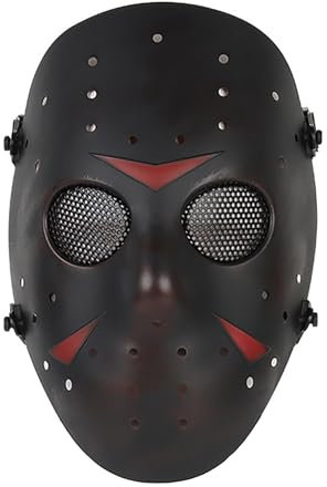 JOYASUS CS-Spiele Metal Mesh Mask Safeguard Vollgesichtsschutzmaske für Halloween Masquerade Cosplay Costume Party (Kupfer)