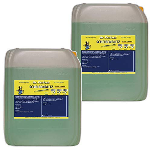 Mr. Perfect® Scheibenblitz Scheiben-Reiniger, 2 x 10L - Glas- und Fensterreiniger für alle Glasarten