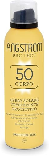 Angstrom Protect Spray Solare Trasparente Protettivo Corpo SPF 50, 200 ml