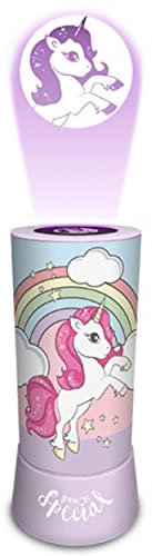 KIDS - Lampada a sospensione proiettore LED unicorno, 19 x 9 cm, multicolore