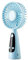 HAPPY LEMON Convenient Convenient Fashion Alarm Clock Mini Portable Fan ，USB Rechargeable Handheld Fan ，with LED display Time 3 Speed Ventilator Desk/Table Cooling Fan Fashion (Color : Blue)