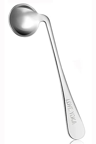 GHzzY Ustensiles adaptatifs incurvés - Cuillère à Angle Anti-Agitation pour Personnes âgées, maladie de Parkinson, arthrite et Handicap - Aide à l'alimentation adaptative en Acier Inoxydable,Right