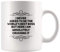 Mug à café « I Never Asked To Be The World's Best Boss But Here I Am Crushing It Sarcastic Gift For Boss Thank You Appréciation » 11 oz 11 oz blanc