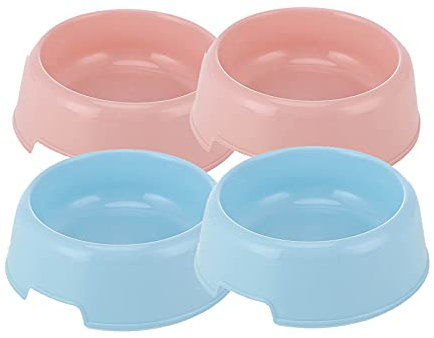 Cat Bowl,Cat Bowls,Cat Bowl,Cat Bowls,Water Cat Bowl,Plastic Cat Bowls,Double Cat Bowl (Pink+Blue)