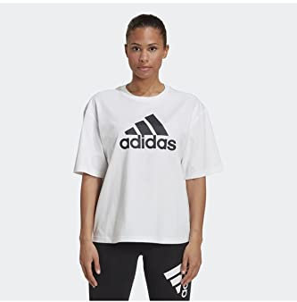 adidas Damen Fi Bos T Shirt, Weiß, L EU