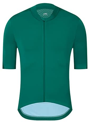 PRIOKNIKO Radtrikot Herren Kurzarm Rennrad MTB Atmungsaktives Pro Team Aero Radtrikot,Grün,L