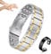 Vicmag 3 x magnetarmband herren, Lymphdrainage Reines Titan Armband ultrastarke Magnete, magnetarmband gesundheit, verstellbares, Einstellwerkzeug und Geschenkbox (Silber Gold)
