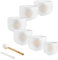 Solfeggio Crystal Singing Bowl Set, High-purity Quartz — for Meditation, ASMR, Chakra Healing, Sound Therapy or Yoga, 2-YEAR WARRANTY