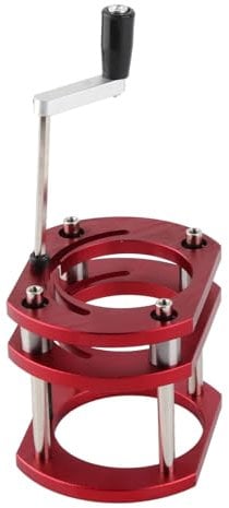 Oberfräserheber, Oberfräser-Hebesystem-Kit aus Metall für Oberfräser-Tischkreissägeneinsatz-Grundplatte, 4-Backen-Klemmung, mit Starkem Griff