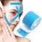 Face Lifting Tape,Anti-Wrinkle Patches,Wrinkles Schminkles,Myofasziales Gesichtstraffungsband,Multifunktional Face Tape,FüR Straffung Und Straffung Der Haut,Stirnfalten,Smile-Linien,2,5 Cm*5 M,Blau