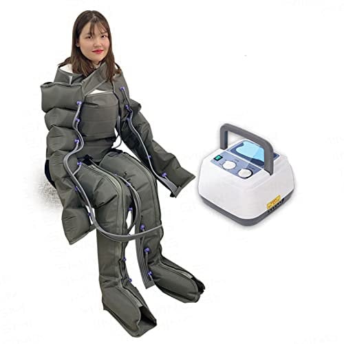 Leg,Waist,Arm Air Compression Massager Recovery Boots Helps for Reduce Swelling,Muscle Relaxation Full Body Pressotherapy Healthcare Rehabilitation Physiotherapy,8 Cavity,Breathable