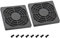 PATIKIL 60mm Cooling Fan Filter with Screw, 2 Pack ABS Ventilator Grill Protector Guard for Fan Protective Cover DIY, Black