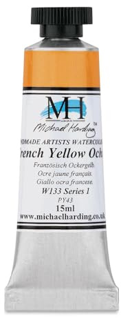 Michael Harding Professional Watercolors - 15ml Tubes (French Yellow Ochre)