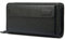 PORRASSO Portafoglio Uomo Pelle Pochette Portafoglio Borsa da Viaggio per Cellulare Lungo Portafogli con 8 Scomparti per Carte Nero A