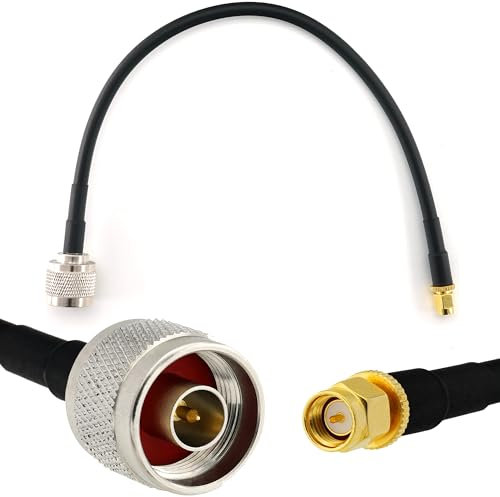 30cm N Maschio a SMA Maschio cavo coassiale — HF-240 (equivalente a LMR 240) prolunga a bassissima perdita — per LTE Antenna esterna 4G 5G 6G Modem Amplificatore GSM Router WIFI Ripetitore cellulare