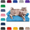 PatchHome Katzenbett – Oeko-TEX Zertifiziert – Katzenmöbel – mit recyceltem Styropor gefüllt – Katzensofa – Made in Germany – 50x40x15 cm – Aqua