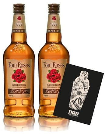 Four Roses 2er Set Bourbon Est. 1888 0,7L (40% vol) Kentuckys Straight Bourbon Whiskey - [Enthält Sulfite]