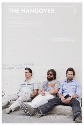 ZOLULA The Hangover Poster auf Leinwand, Schlafzimmer, Dekoration, Sport, Landschaft, Büro, Raumdekoration, Geschenk, ungerahmt, 30 x 45 cm