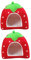 FRCOLOR 2stücke Hamster Warm Hideout Und Nest Faltbares Bett Für Kleine Haustiere Winterwärme Geeignet Für Kaninchen Meerschweinchen Und Hamster