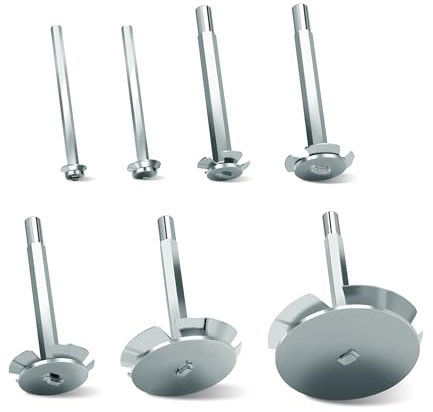 PVC Fitting Saver, 7 Stück Rohrreibahle Werkzeug zum Entfernen von SCH 40 von Nabe, 1/2 Zoll, 3/4 Zoll, 1 Zoll, 1-1/2 Zoll, 2 Zoll, 3 Zoll, 4 Zoll für PVC-Rohrleitungen, passend für 1/2 Zoll