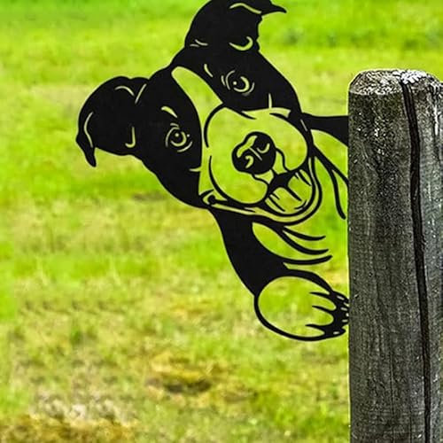 160 x 250mm Aus Rost-Metall Schwarz Rostige Silhouette Hund Dekorativer Rost Tierische Rostdekoration Tierdekoration Deko Garten Rostoptik Rostige Deko für Hofdekoration (Hund)