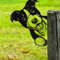 160 x 250mm Aus Rost-Metall Schwarz Rostige Silhouette Hund Dekorativer Rost Tierische Rostdekoration Tierdekoration Deko Garten Rostoptik Rostige Deko für Hofdekoration (Hund)