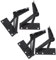 jojofuny 2 Pairs Loft Hatch Hinges Spring Hinge Strong Structure Fast Installation Ideal for Garage Door