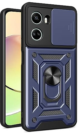Kukoufey Schutzhülle für ZTE Axon 40 Lite, mit Schiebe-Kamera-Objektivabdeckung, kompatibel mit ZTE Blade V41 Vita 5G, Blade V40 Design/Blade V50 Design 5G, Blau