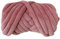 Chunky Cotton Tube Garn Handgestrickte Kristall Weiche Samt Gefüllte Garn 3cm Dicke Erstellen Grobe Warme Atmungsaktive Decken für Arm Stricken und DIY Projekte Tasche (35 Grau Rosa)