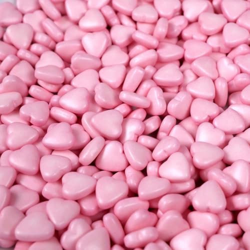 Streuselheld Rosa Herzen 80g Streusel zum Dekorieren und Verzieren von Gebäck aller Art wie Torten Kuchen Keksen Zuckerstreusel