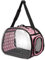 Durchsichtiger Haustiertransporter - Tragetasche für Reisen S/L transportbox Reisebox für Tiere (Rosa, L)